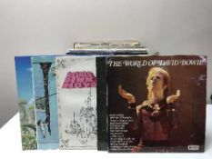 A box of lps - David Bowie,