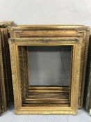 Seven decorative gilt frames