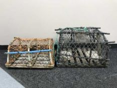 Two lobster pots