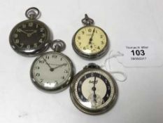 An Ingersol pocket watch,