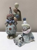 A Lladro figure of a Clown with Balloons, No.