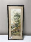 J Rock Jones (c1836 - 1898) A Valley in the Lake District, watercolour.