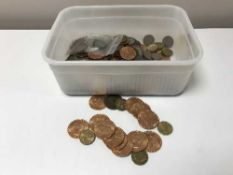 A quantity of pre-decimal British coins