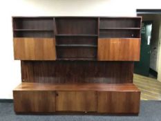 A mid twentieth century rosewood unit