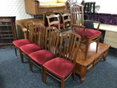A set of five Stag teak dining chairs