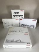 Five Marklin assorted train car sets 46365, 48792, 46390, 47901 and 48773 - H O Scale,