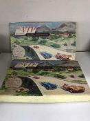 Two boxed VIP electric model roadways