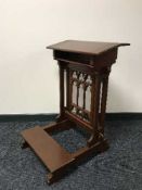 A church prayer kneeler