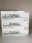 Three Marklin assorted passenger car sets 33951, 34880 and 33840 - H O Scale, all parts boxed.