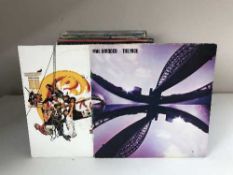 Two boxes of LP records - The Beatles,