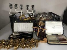 Two gilt wall hangings, Samovar,