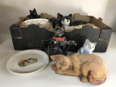 Two boxes of Colclough & Grafton tea china, plates,