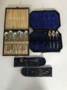 A pair of silver caddy spoons,