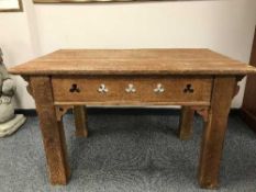 A Gothic oak church table