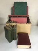 Seven volumes : Ruskin modern painters, leather bound volume The Wilkin Gallery,