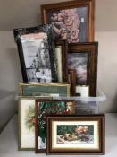 A box of pictures and prints - nursery etc
