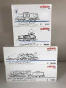 Four Marklin assorted passenger car sets 33723, 34561, 34550 and 33181 - H O Scale, all parts boxed.
