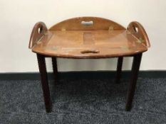 A butler's tray on stand
