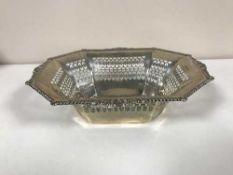 A Victorian pierced silver basket, Atkin Brothers, Sheffield 1899, 13.