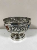 An Arts & Crafts silver pedestal fruit bowl, Vaughton & Sons, Birmingham 1907,