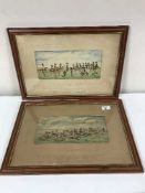 Two antique horse racing prints