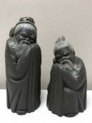 Two Lladro figures - Japanese elders,