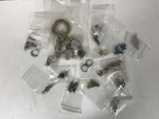 A large collection of silver jewellery, brooches, pendants, cufflinks, dress rings etc.