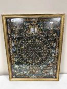 A gilt framed Tibetan Thangka watercolour