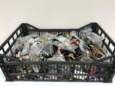 A box of assorted costume jewellery