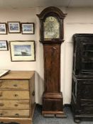 A 19th Century mahogany eight-day longcase clock, with silvered dial signed Cragg, Southampton.