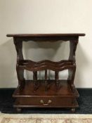 A magazine table fitted a drawer