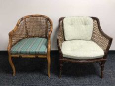 A bergere armchair,
