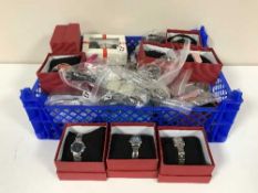 A box of assorted watches