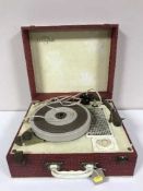 A mid 20th century Portogram table top record player
