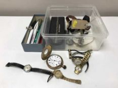 A box of assorted pens, Papermate etc,