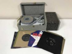 A mid 20th century Ear table top record player,