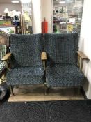 A pair of cinema armchairs