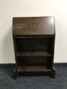 A miniature oak bureau