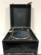 An early 20th century table top Metrophone gramophone