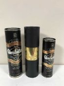 Two bottles of 75cl Glenfiddich Pure Malt Scotch whiskey in presentation boxes and a 350ml