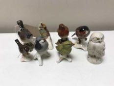 A collection of Beswick and Goebel bird figures (8)
