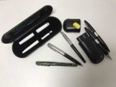 Seven assorted pens - Senator etc