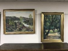 A continental oil on canvas signed J.