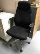 A high back executive armchair