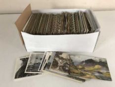A quantity of vintage postcards