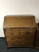 A Georgian oak bureau