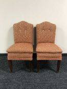 A pair of early 20th century bedroom chairs