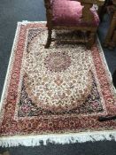 A Persian Keshan rug,