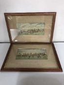 Two antique horse racing prints
