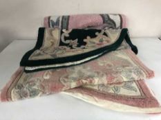 Three Chinese rugs,